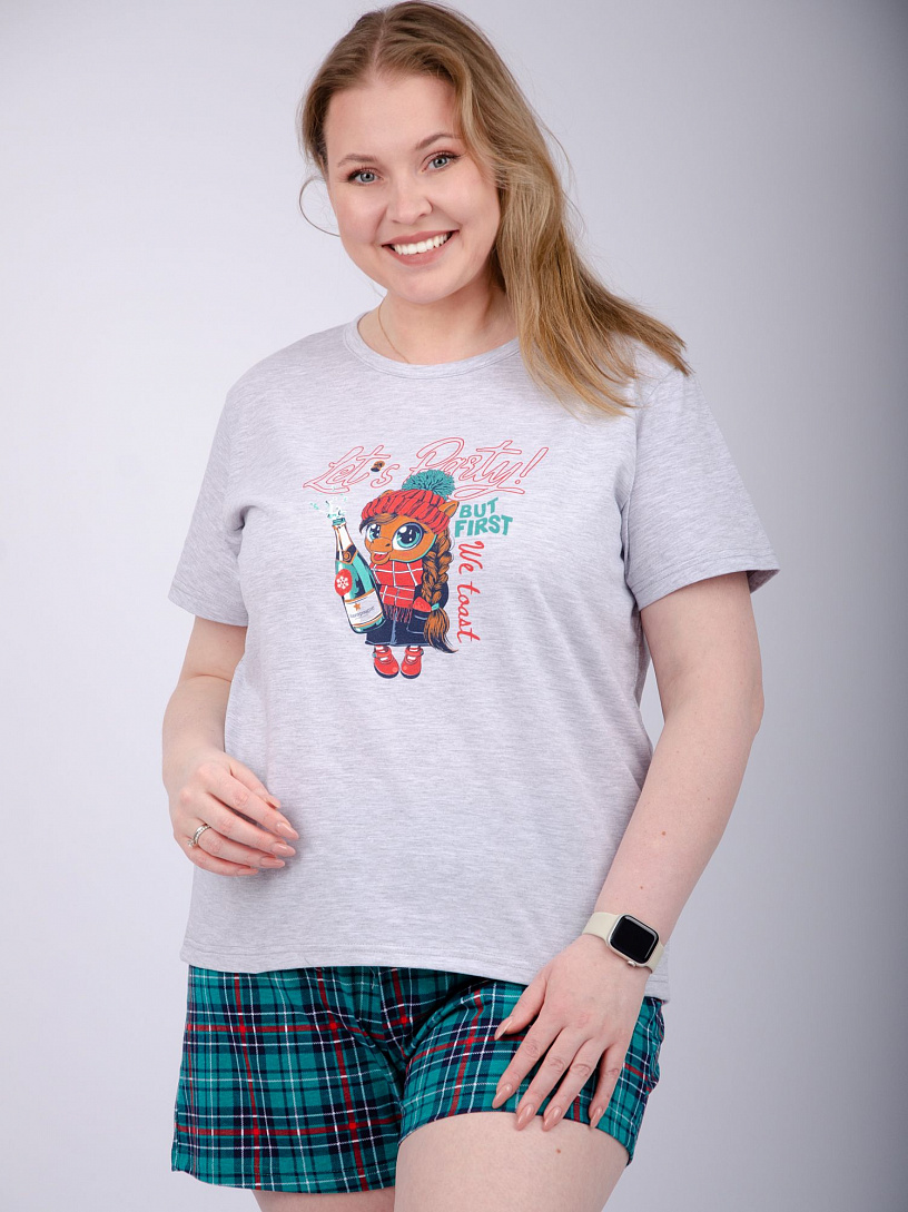 Пижама, домашний костюм ДК-121-шорты