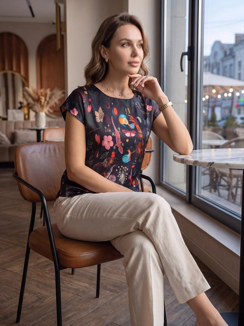 Блуза "Base"_О17/капибара